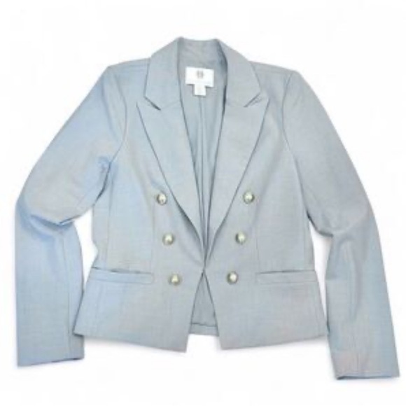 House of Harlow 1960 X Revolve Women’s Powder Blue Blazer Jacket Sz Medium - Picture 1 of 11